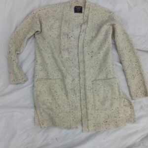 Women's Cream Cardigan Sweater